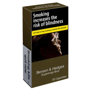 B&H Blue Superkings cigarettes UK pack premium smooth superkings tobacco