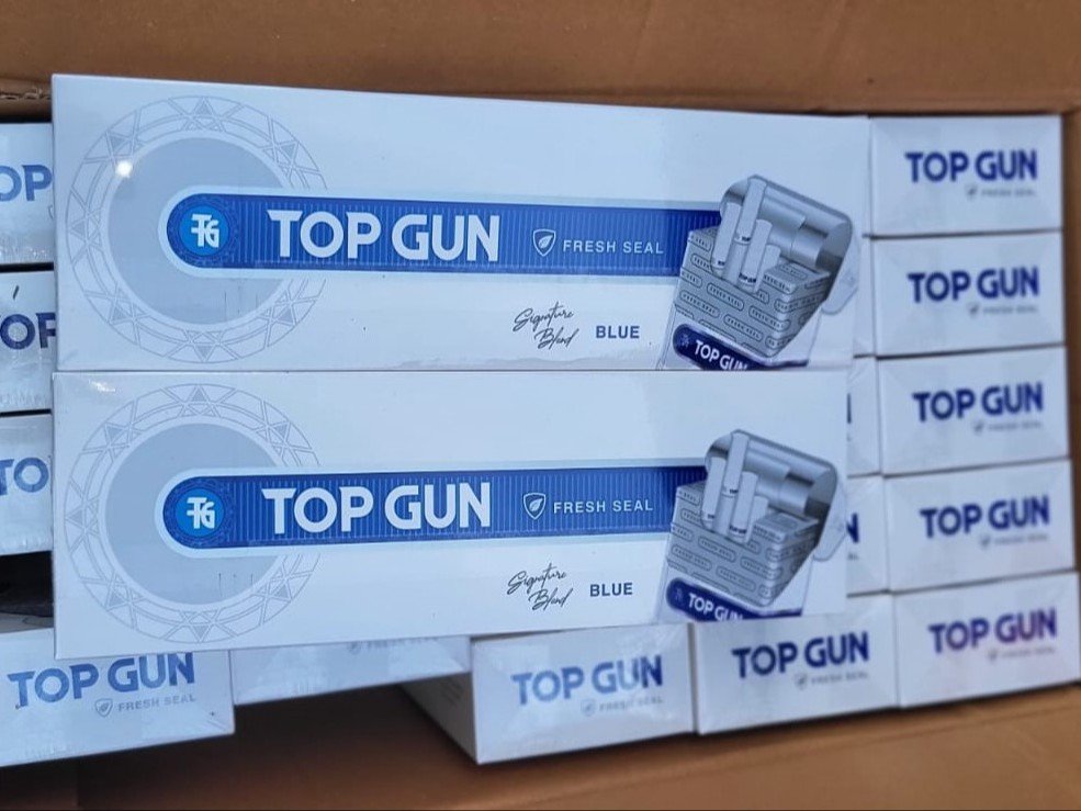Top Gun Blue cigarettes UK pack smooth king size filter tobacco product