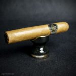 Adorini Ceramic Single Cigar Stand - Black/Gold