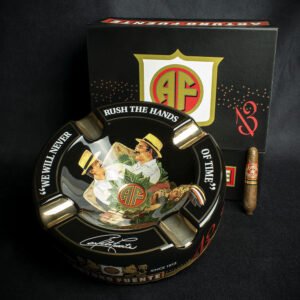 Arturo Fuente Hands of Time Ashtray - Black + Short Story Cigar