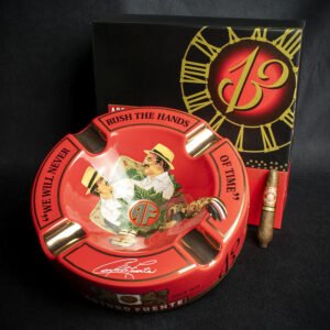 Arturo Fuente Hands of Time Ashtray - Red + Short Story Cigar