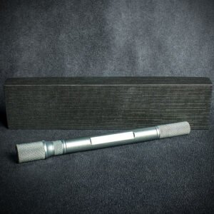 Black Titanium Cigar Drill Spike Nubber & Double Punch - Draw Enhancer Tool