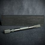 Black Titanium Cigar Drill Spike Nubber & Double Punch - Draw Enhancer Tool