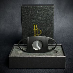 BLD Black Oval Double Blade Guillotine Cigar Cutter