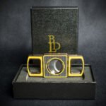 BLD Yellow & Black Double Blade Guillotine Cigar Cutter