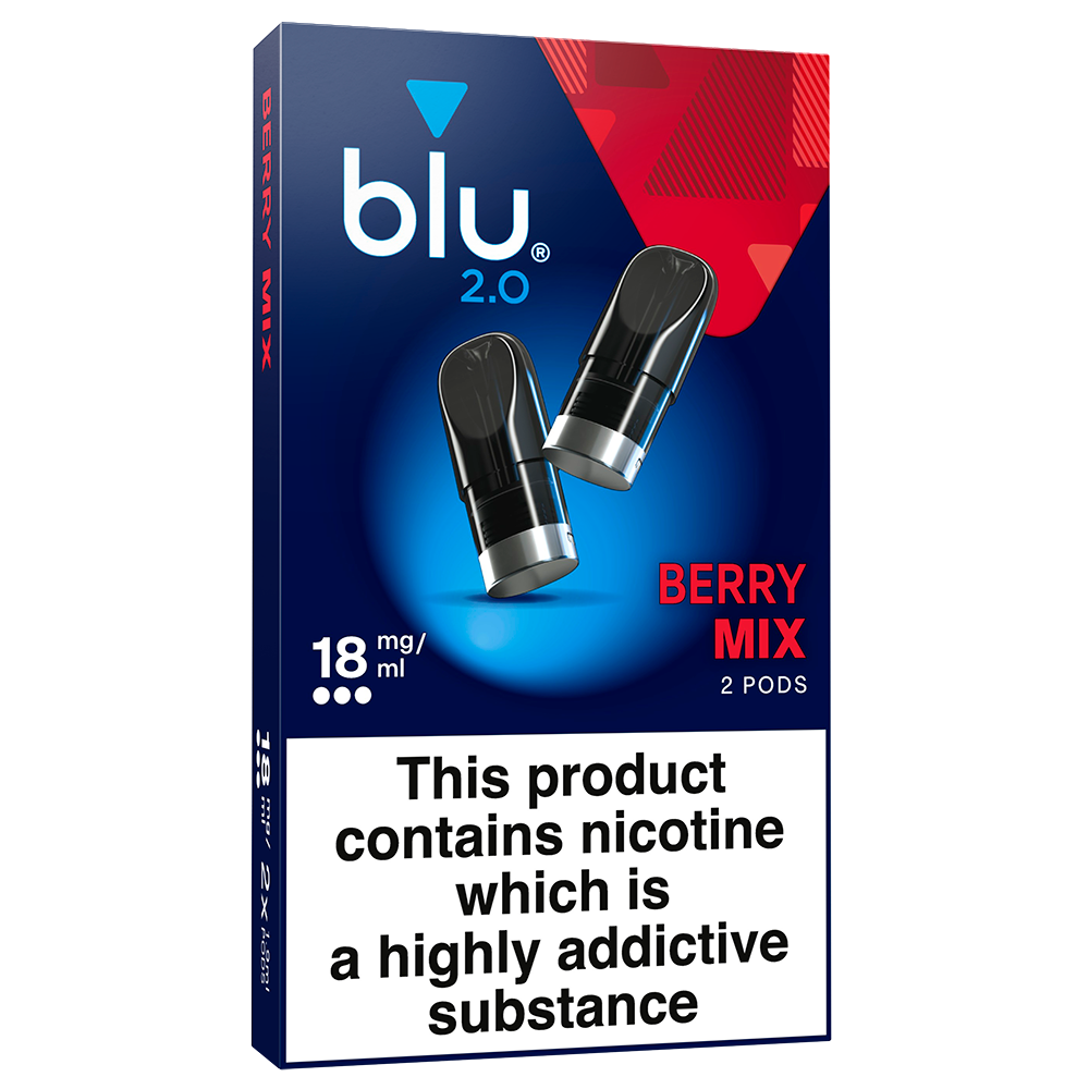 Blu 2.0 Berry Mix Vape Pods 18mg/ml 2 Pack