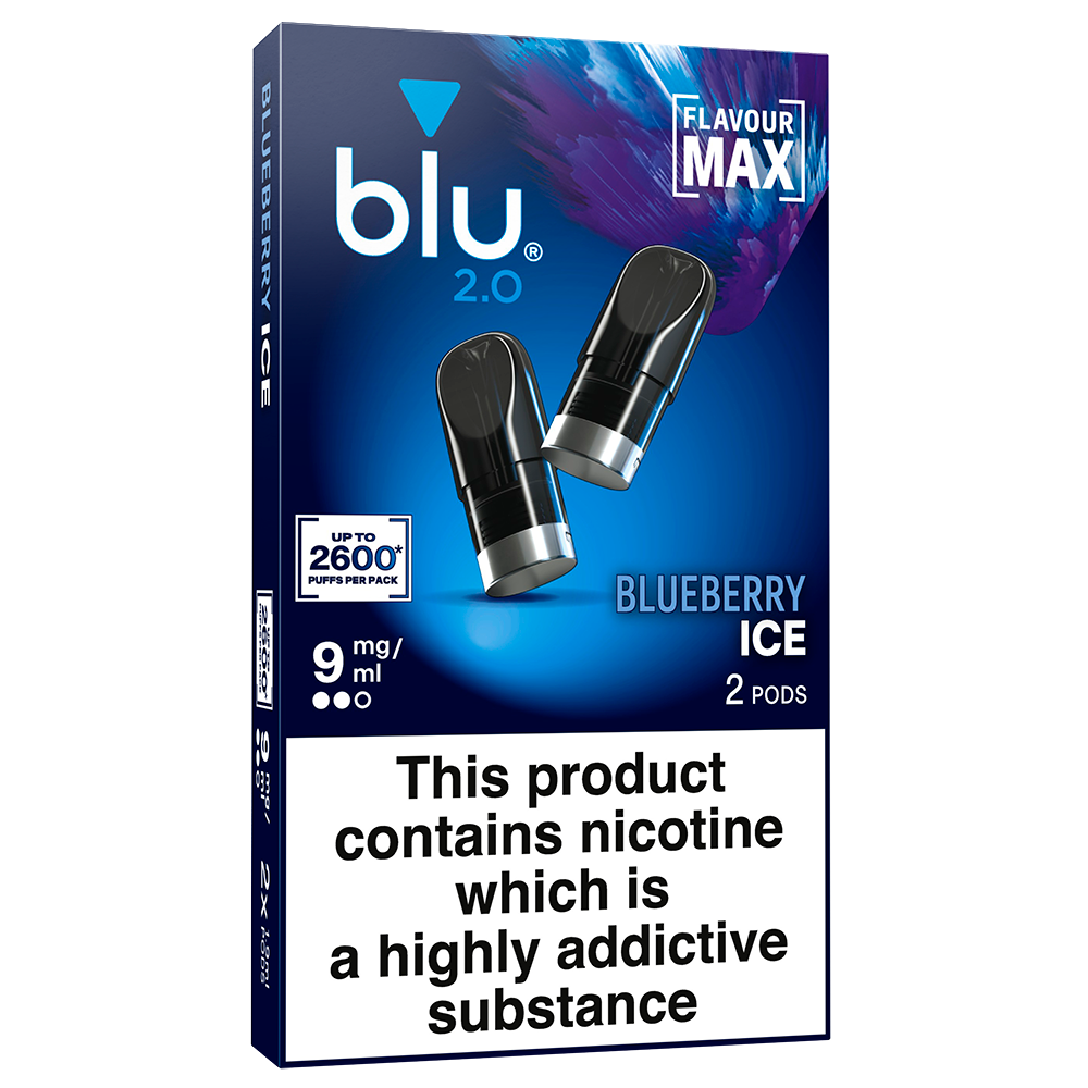 Blu 2.0 Blueberry Ice Vape Pods 9mg/ml 2 Pack
