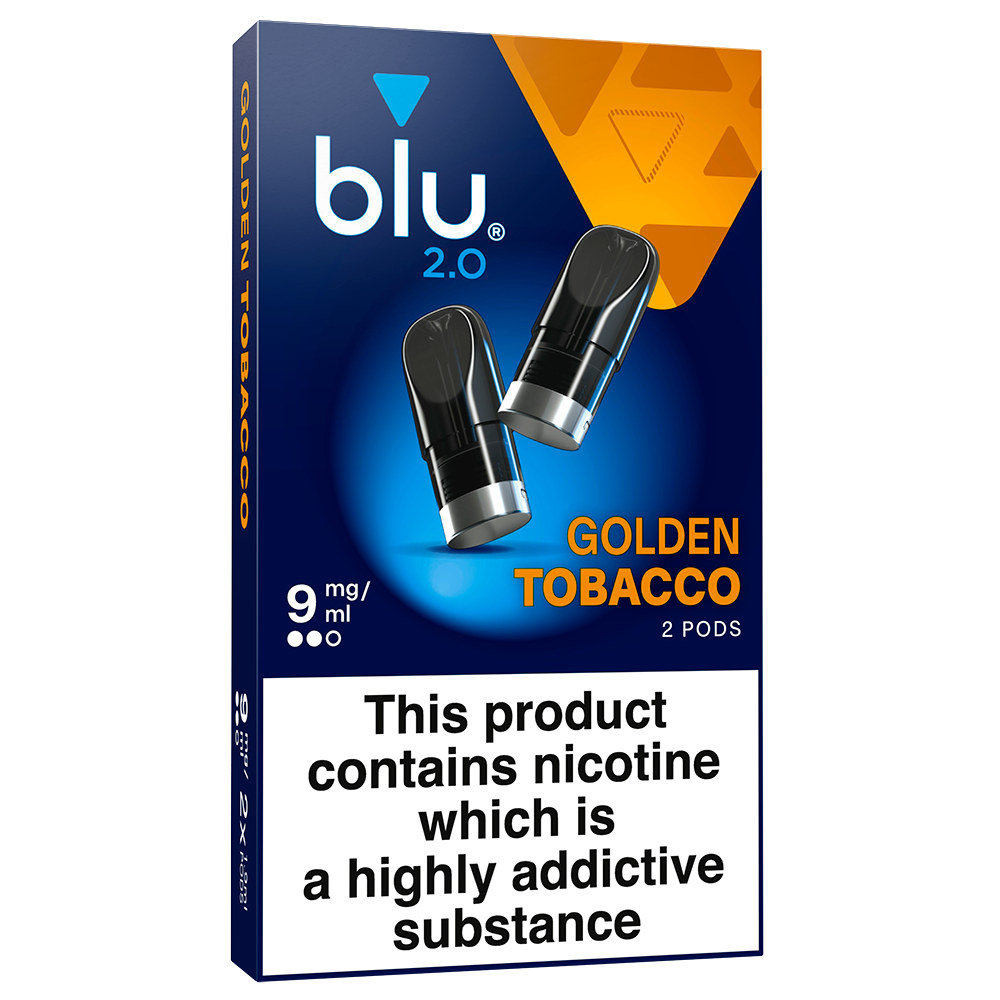 Blu 2.0 Golden Tobacco Vape Pods 9mg/ml 2 Pack