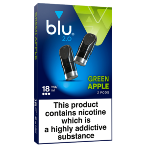 Blu 2.0 Green Apple Vape Pods 18mg/ml 2 Pack
