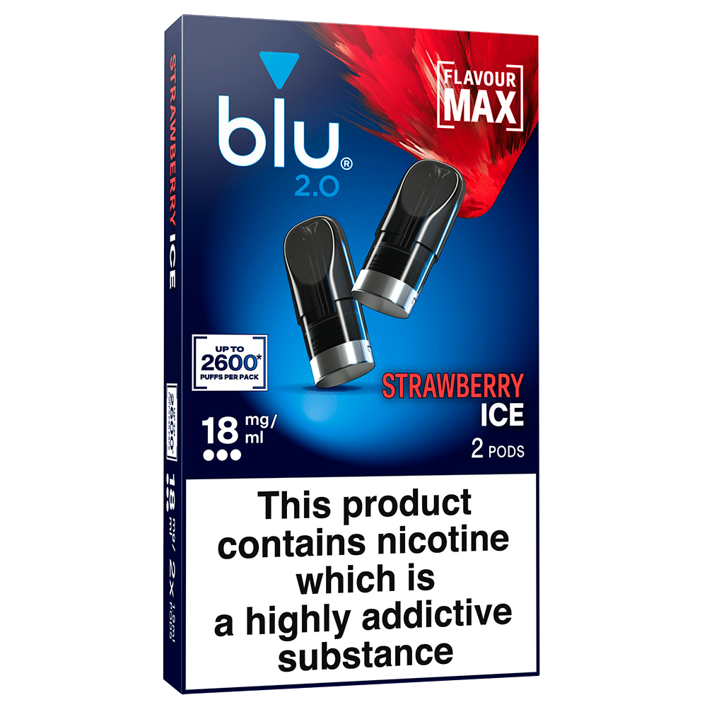 Blu 2.0 Strawberry Ice Vape Pods 18mg/ml 2 Pack