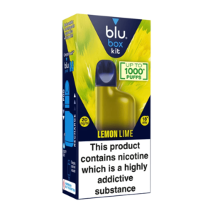 blu box kit Recharchable Device + Lemon Lime Vape Pod 2ml 20mg/ml Nicotine