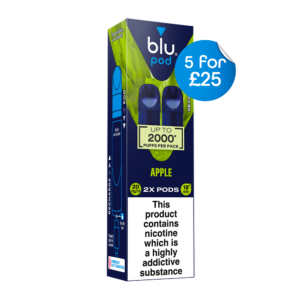 Blu Pre-Filled Replacement Vape Pods 20mg/ml 2 Pack - Apple