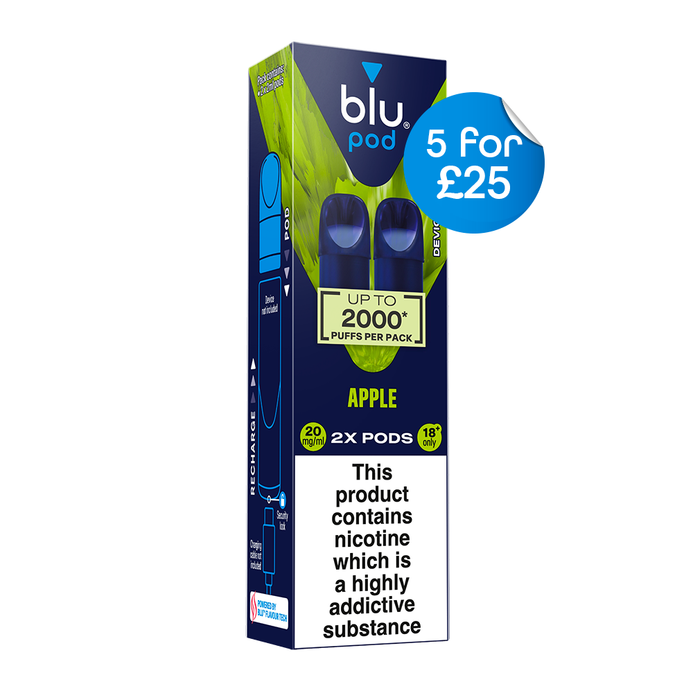 Blu Pre-Filled Replacement Vape Pods 20mg/ml 2 Pack - Apple