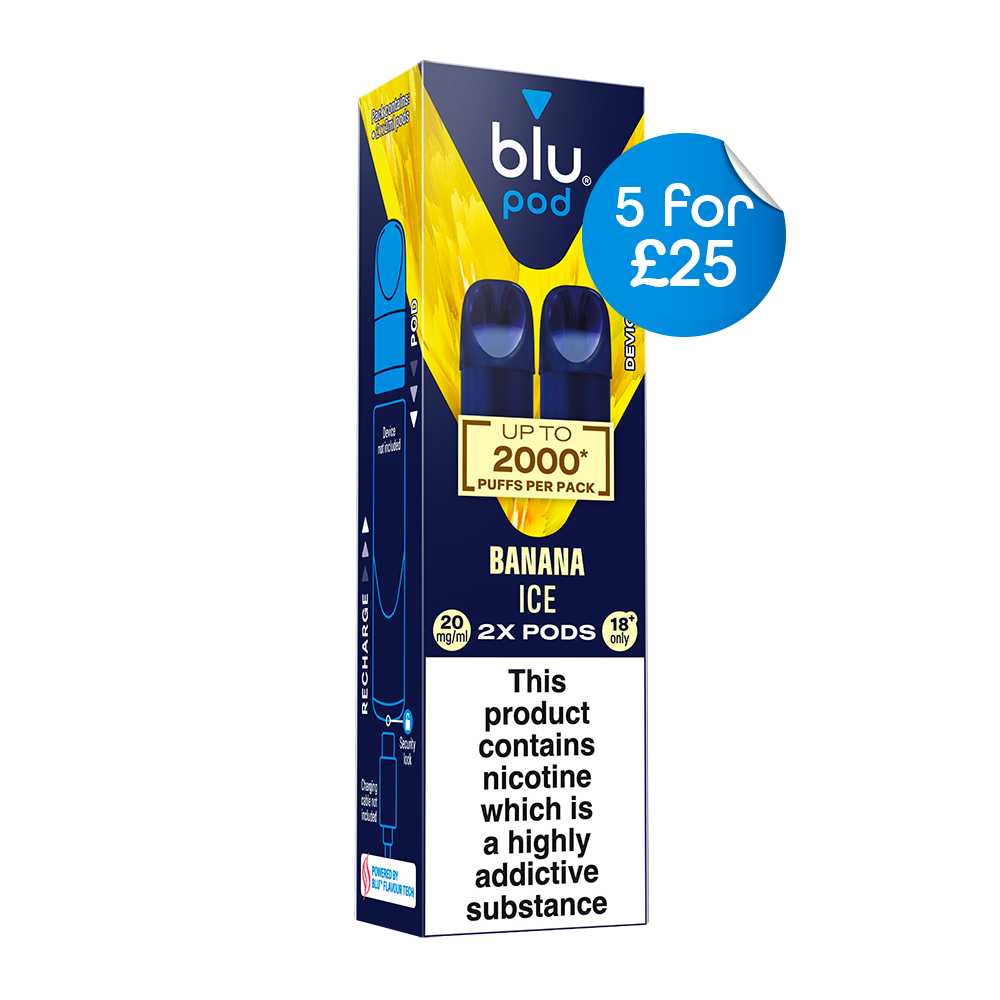Blu Pre-Filled Replacement Vape Pods 20mg/ml 2 Pack - Banana