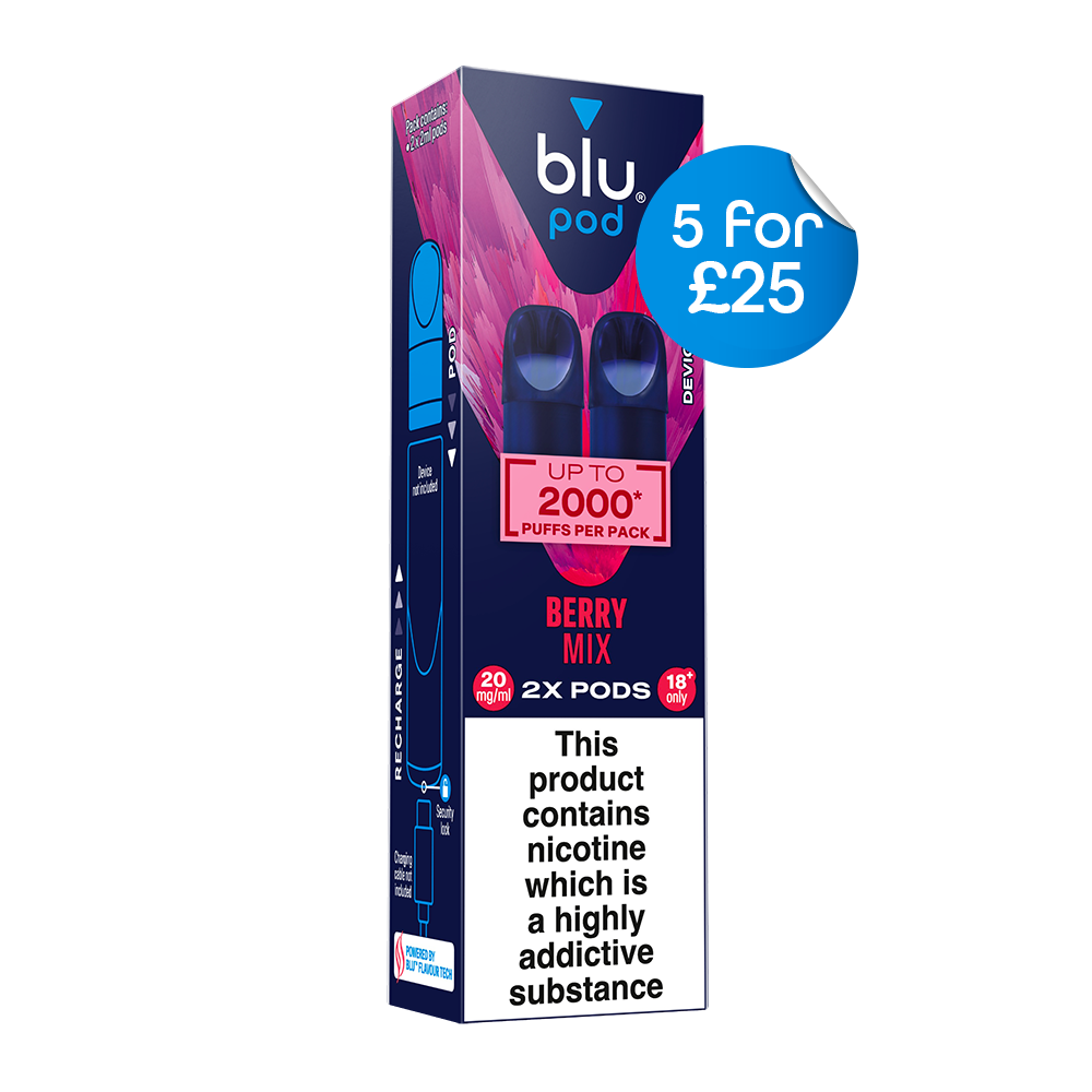 Blu Pre-Filled Replacement Vape Pods 20mg/ml 2 Pack - Berry Mix