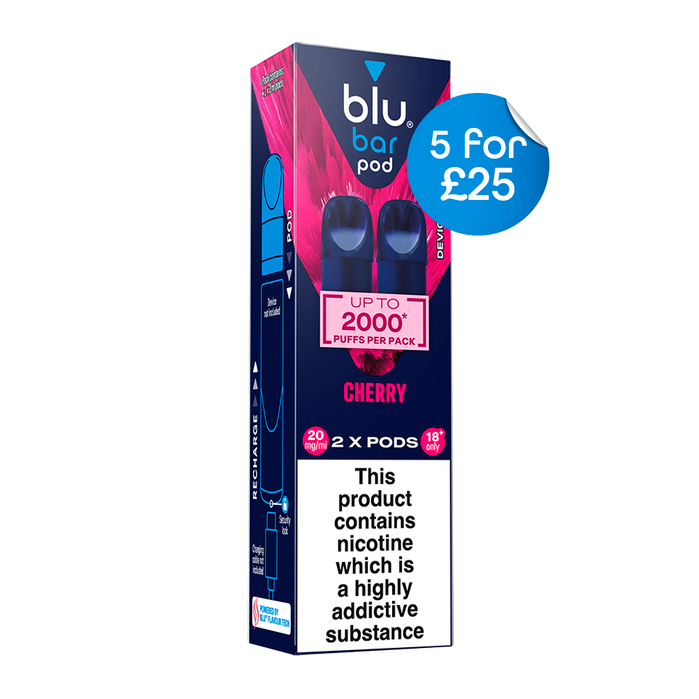 Blu Pre-Filled Replacement Vape Pods 20mg/ml 2 Pack - Cherry