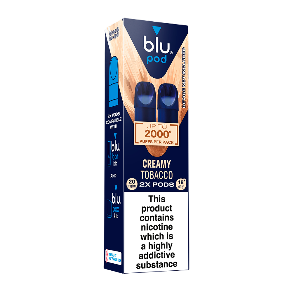 Blu Pre-Filled Replacement Vape Pods 20mg/ml 2 Pack - Creamy Tobacco