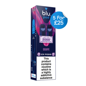 Blu Pre-Filled Replacement Vape Pods 20mg/ml 2 Pack - Grape