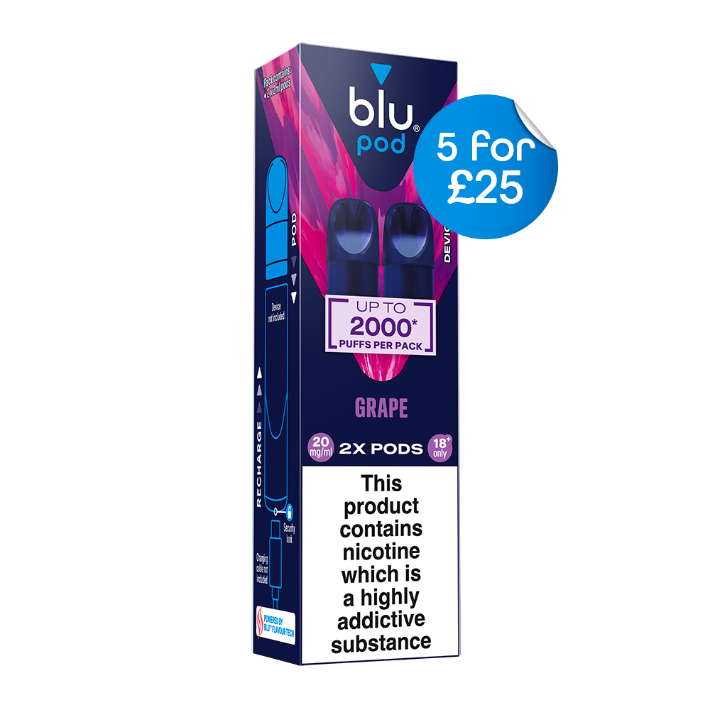 Blu Pre-Filled Replacement Vape Pods 20mg/ml 2 Pack - Grape