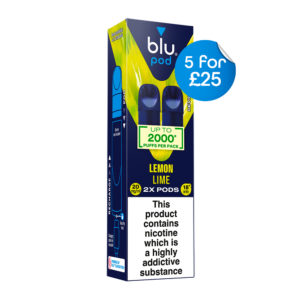 Blu Pre-Filled Replacement Vape Pods 20mg/ml 2 Pack - Lemon Lime