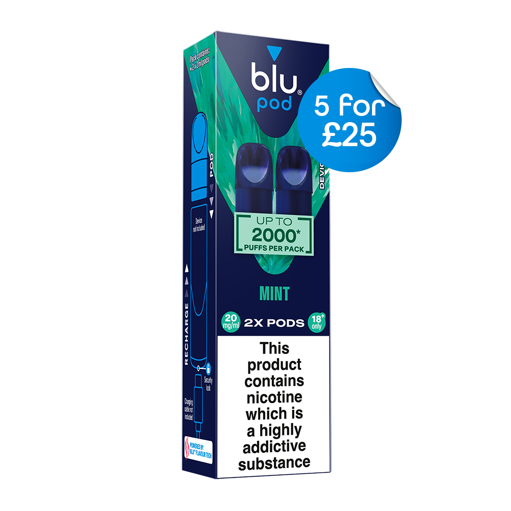 Blu Pre-Filled Replacement Vape Pods 20mg/ml 2 Pack - Mint
