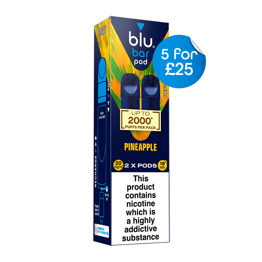 Blu Pre-Filled Replacement Vape Pods 20mg/ml 2 Pack - Pineapple