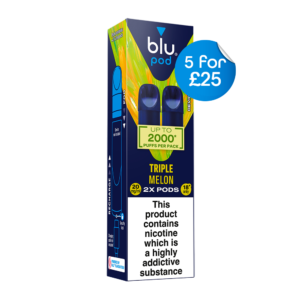 Blu Pre-Filled Replacement Vape Pods 20mg/ml 2 Pack - Triple Melon