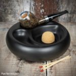 Bullseye 2 Pipe Ashtray Matte Black