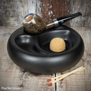 Bullseye 2 Pipe Ashtray Matte Black