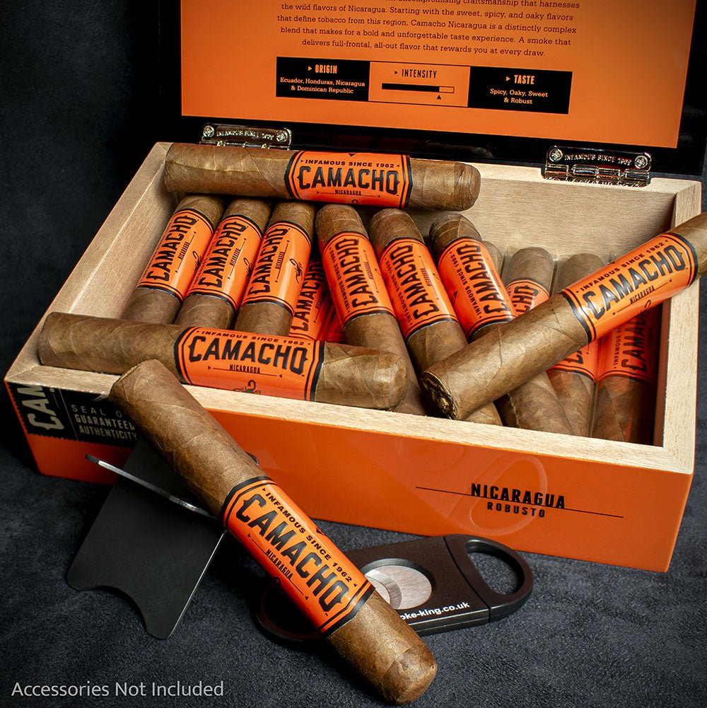 Camacho Nicaragua Robusto Cigars - Box of 20