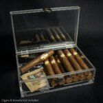 Clear Perspex Desk Top/Travel Cigar Humidor - 10 Cigar Capacity