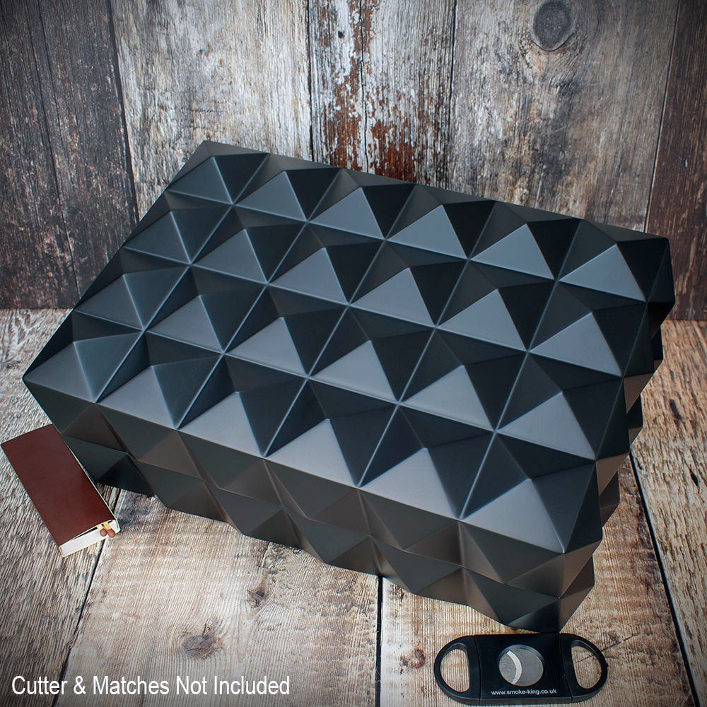 Colibri Quasar Desktop Humidor Black - 40/45 Cigar Capacity