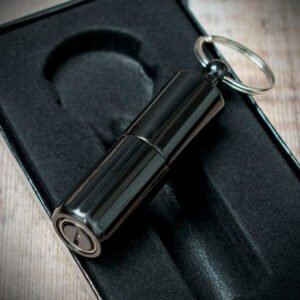 Compact Double Punch Cigar Tool 10mm & 12mm - Black