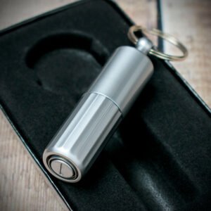 Compact Double Punch Cigar Tool 10mm & 12mm - Satin Silver