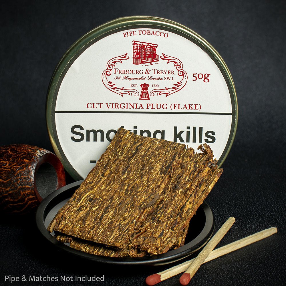 Fribourg & Treyer Cut Virginia Plug Flake Pipe Tobacco - 50g Tin
