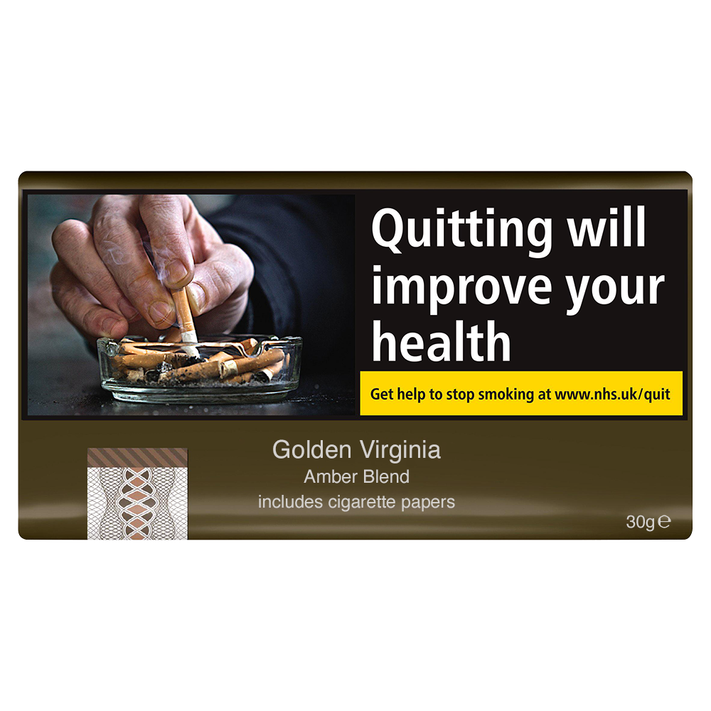 Golden Virginia Amber Blend Hand Rolling Tobacco - 30g