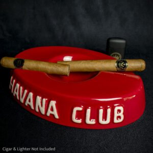 Havana Club Collection Ashtray - El Socio Double Cigar Ashtray - Vermillion Red