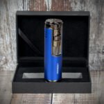 Honest Lewis Cigar Lighter - Blue & Chrome