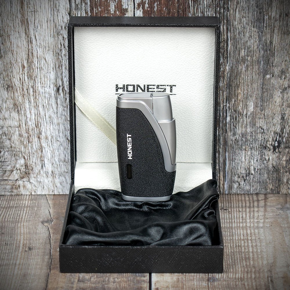 Honest Neath Cigar Lighter - Black/Chrome