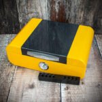 Humidor Yellow/Carbon Gloss Finish - 25 Cigar Capacity