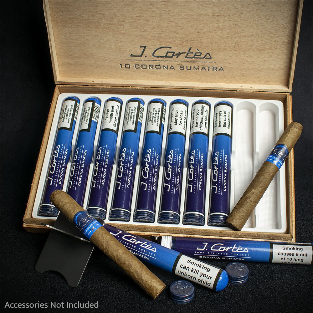 J. Cortes High Class Sumatra Corona Cigars - Box of 10