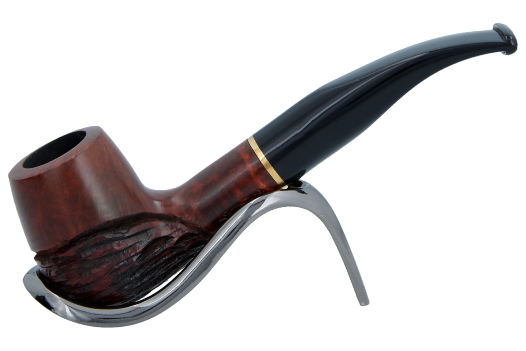 Jean Claude 9mm Filter Rustic Wave Briar Smoking Pipe - Shape 07