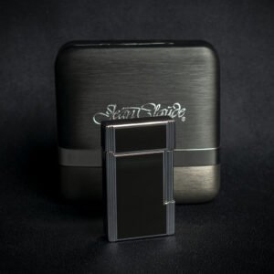 Jean Claude Dustin Cigarette Lighter - Chrome & Black