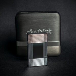 Jean Claude Dustin Cigarette Lighter - Chrome & Black Centre