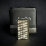 Jean Claude Dustin Cigarette Lighter - Gold Waffle