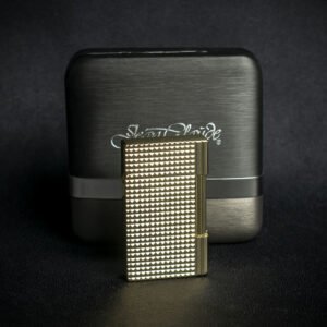 Jean Claude Dustin Cigarette Lighter - Gold Waffle