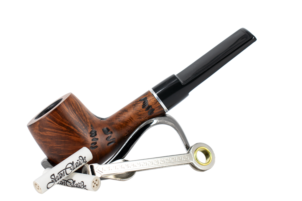 Jean Claude Pipe Smoker's Starter Kit - Straight Rustic Pipe