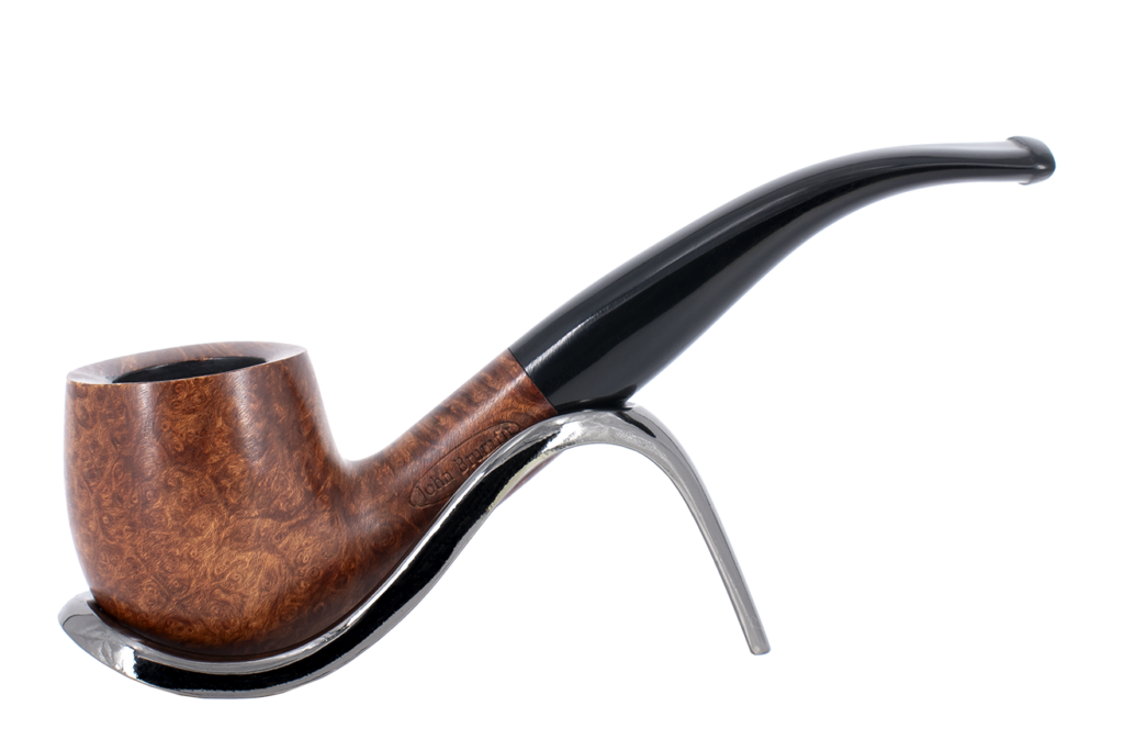 John Brumfit Great British Classics Briar Smoking Pipe - Bent Billiard