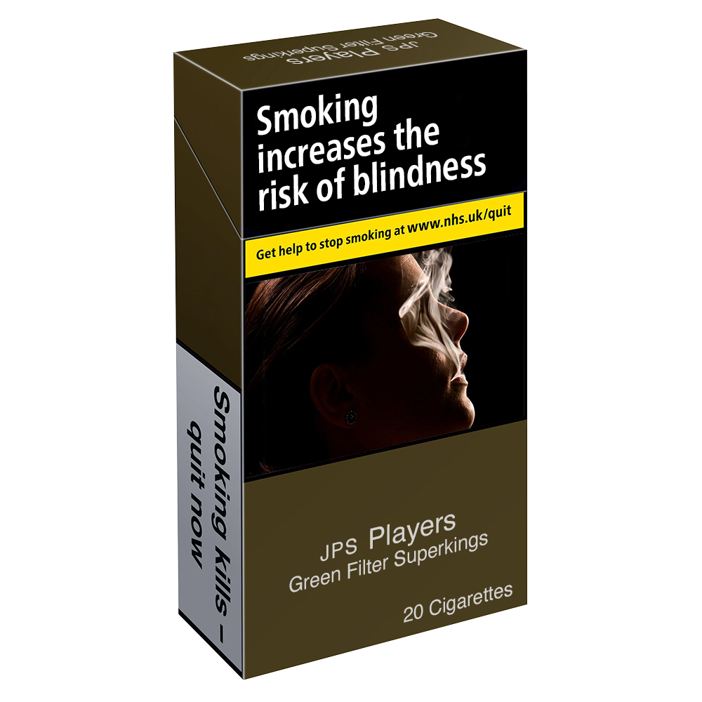 JPS Players Green Filter Superkings - 20 Cigarettes