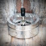 Large Spinner Ashtray - Polished Chrome - 14cm